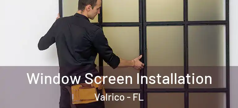  Window Screen Installation Valrico - FL